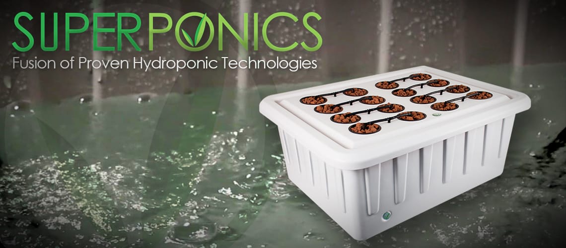 SuperPonics is the combination or fusion of two or more proven hydroponic methods.