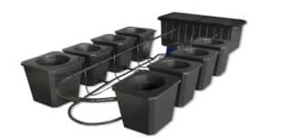 SuperCloset Bubble Flow Buckets 8-Site Hydroponic System